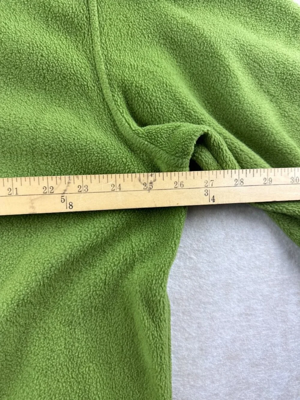 Columbia Sportswear Men's XL Green Full Zip Fleece Jacket Drawcord Hem Outdoor